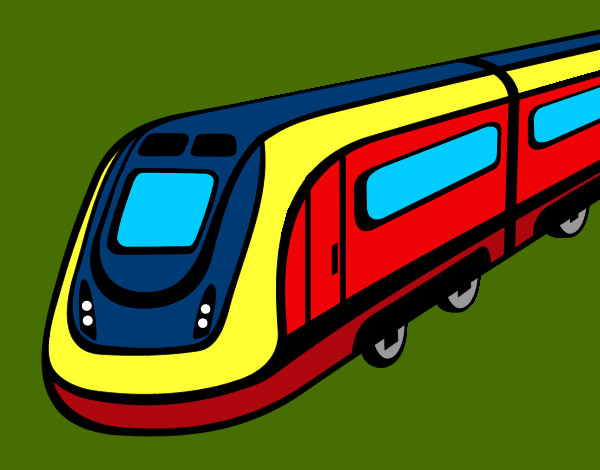 Desenho Comboio de alta velocidade pintado por luizeduard