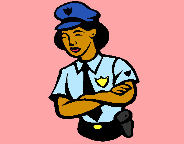 Desenho Mulher polícia pintado por ImShampoo
