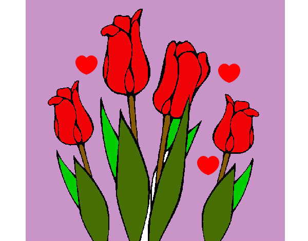 Desenho Tulipa pintado por MIMIZINHA