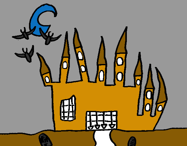 Desenho Castelo do Terror pintado por PRSS