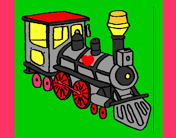 Desenho Comboio 3 pintado por carolin