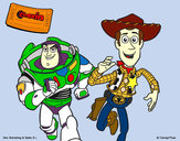 Desenho Buzz e Woody pintado por daniel7