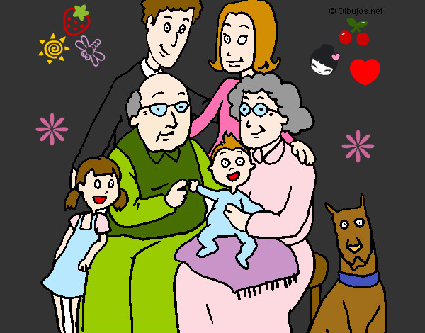 Desenho Família pintado por Mihh