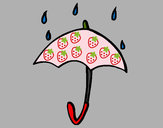 Desenho Guarda-chuva pintado por ImShampoo