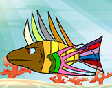 Desenho Peixe-Leão pintado por  kauacamil