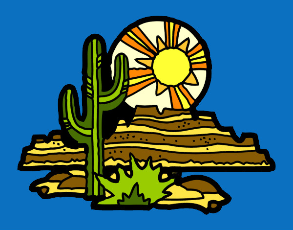 Desenho Deserto do Colorado pintado por PriJojo