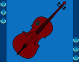 Desenho Violino pintado por missmirim