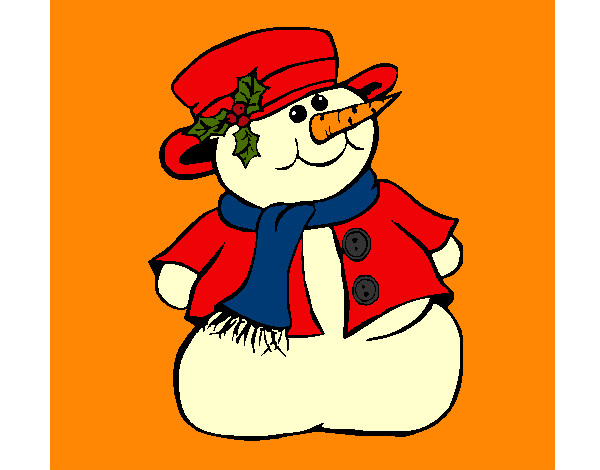 Desenho Boneco de neve II pintado por deehboora