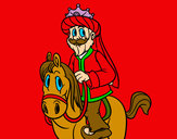 Desenho Gaspar a cavalo pintado por Davi9