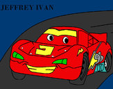 Desenho Lightning McQueen pintado por nycollas