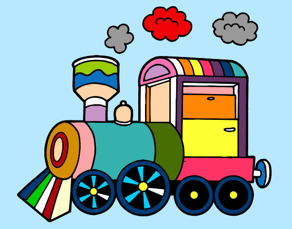 Desenho Locomotiva a vapor pintado por MUMU