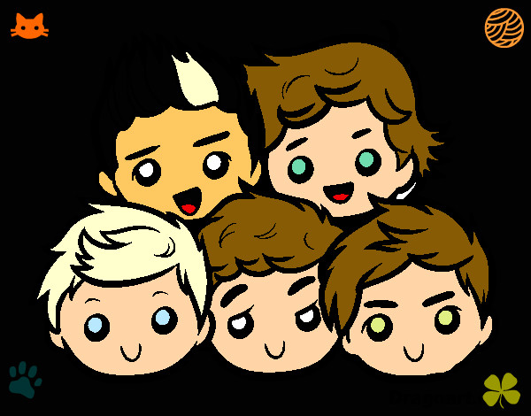 Desenho One Direction 2 pintado por Maannuueel