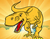 Desenho Tiranossaurus Rex aborrecido pintado por fallipe