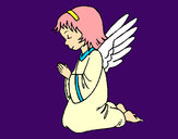 Desenho Anjo a orar pintado por ImShampoo