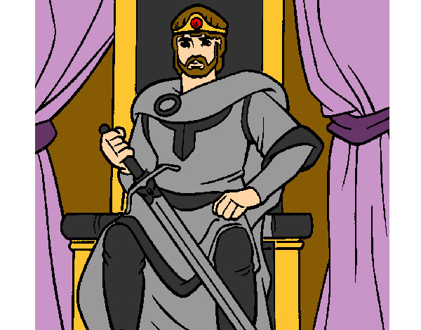 Desenho Cavaleiro rei pintado por Eduardo218