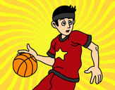 Desenho Junior jogador de basquete pintado por Scalercio