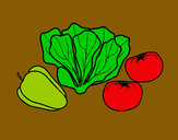 Desenho Verduras pintado por raquelli