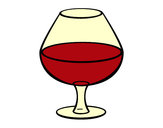 Desenho Copo de vinho pintado por dudda