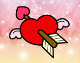 Desenho Coração de São Valentim pintado por Fada1