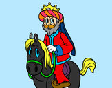 Desenho Gaspar a cavalo pintado por goncalos