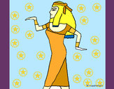Desenho Bailarina egipcia  pintado por ANAJU