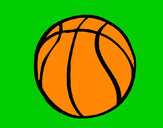 Desenho Bola de basquete pintado por Anie