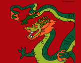 Desenho Dragão chinês pintado por ImShampoo