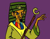 Desenho Faraó aborrecido pintado por ImShampoo