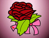 Desenho Rosa, flor pintado por GabiLima
