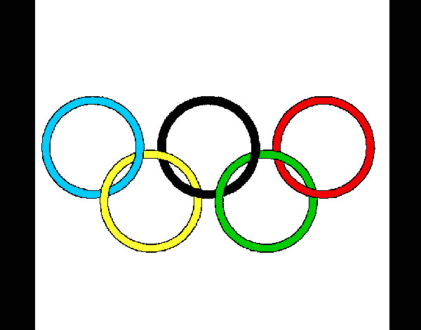 Desenho Argolas dos jogos olimpícos pintado por kerolinss