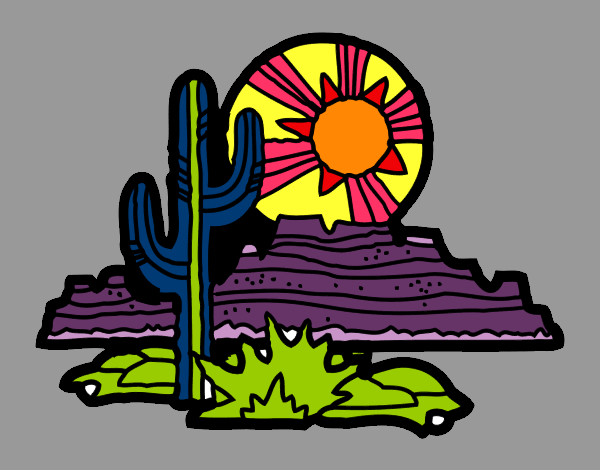 Desenho Deserto do Colorado pintado por STEPHANY06