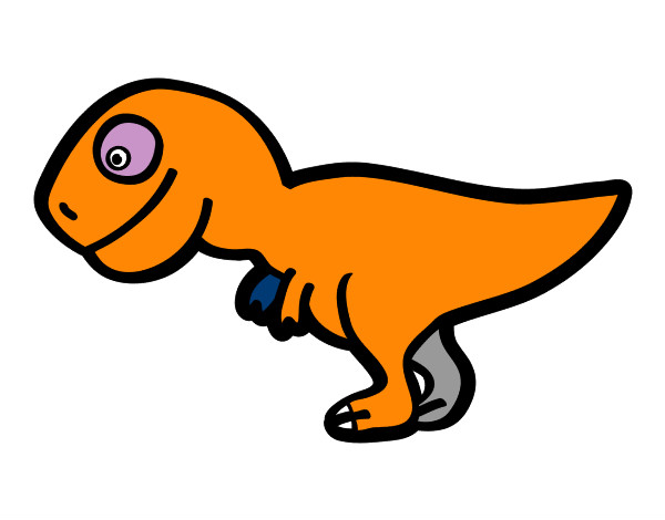 Desenho Tiranossauro rex jovem  pintado por Daniel98