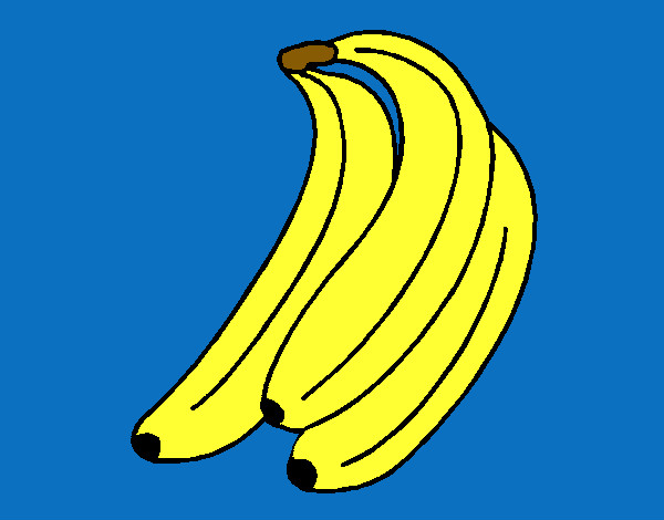 Desenho Plátanos pintado por Anie