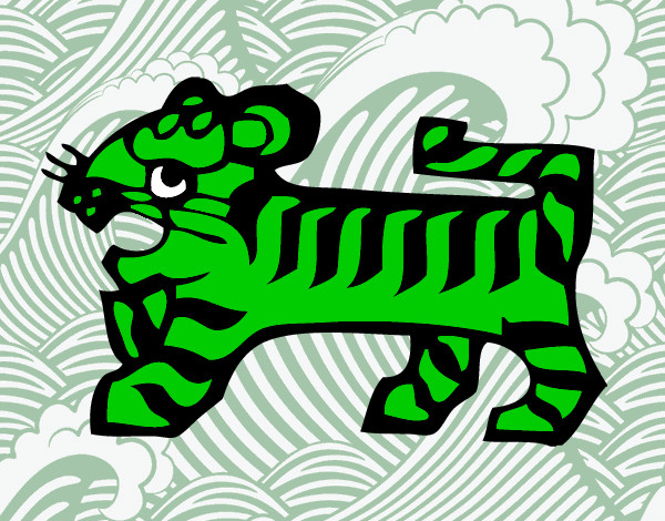 Desenho Signo do Tigre pintado por RODRIGOMS2