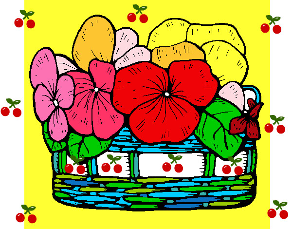 Desenho Cesta de flores 12 pintado por rafaeljosy