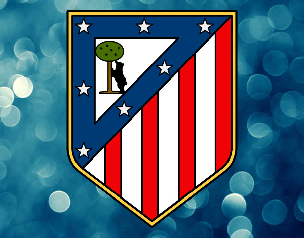 Desenho Emblema do Club Atlético de Madrid pintado por Lupper