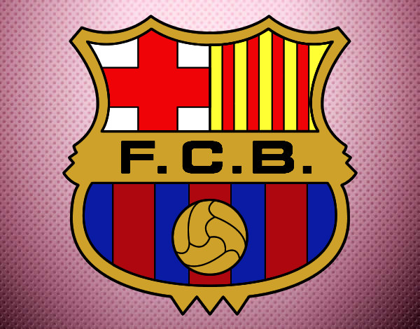 Desenho Emblema do F.C. Barcelona pintado por Zuuh