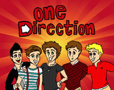 Desenho One Direction 3 pintado por JuStyles