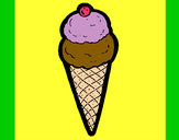 Desenho Cone de gelado pintado por emillygata