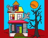 Desenho Casa do terror pintado por emillygu 