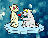 Desenho Casal de ursos apaixonados pintado por ImShampoo