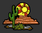 Desenho Deserto do Colorado pintado por ImShampoo