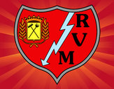 Desenho Emblema do Rayo Vallecano de Madrid pintado por cybele