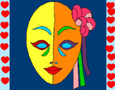 Desenho Máscara italiana pintado por mackynzei