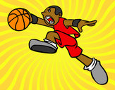 Desenho Salto de basquete pintado por Zepelus
