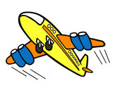 Desenho Aeroplano rápido pintado por AEROPRIMO