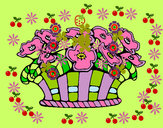 Desenho Cesta de flores 10 pintado por DAVIHENRI