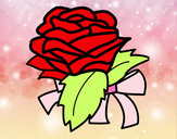 Desenho Rosa, flor pintado por masd