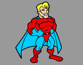 Desenho Super-herói musculoso pintado por RUAN111