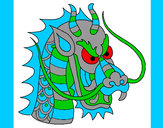 Desenho Cabeça de dragão pintado por Marquinhos
